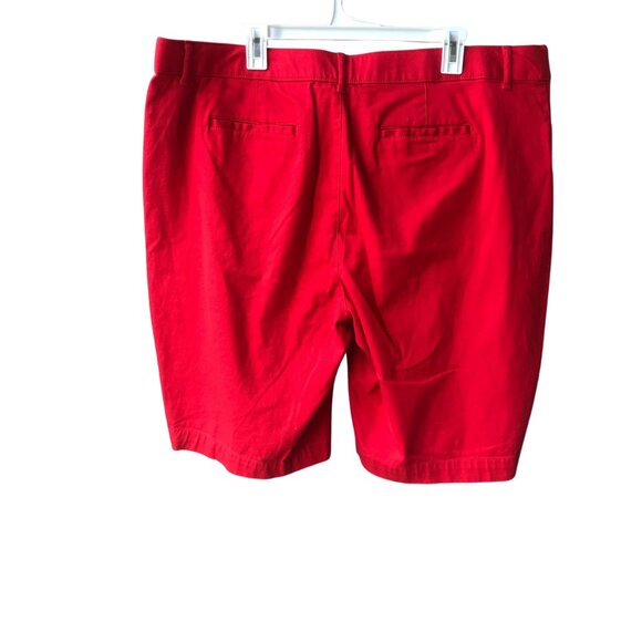 St John's Bay Red Bermuda Shorts Size 24W - Picture 2 of 4